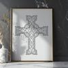 Free Unique Crucifix Design DXF - Commercial Use