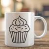 Artistic Cupcake In SVG For Free Download