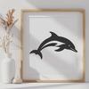 Free Artistic Dolphin - Free SVG Download, Commercial Use