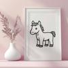 Unique Horse Illustration SVG - Free Download