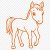 Unique Horse Artwork - Free DXF Download