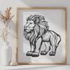 Artistic Standing Safari Animal - SVG Digital File