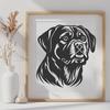 Beautiful Rottweiler - Laser Cutter DXF