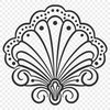 Seashell Printable Artwork In SVG, PNG, PDF And DXF File Formats