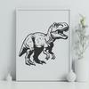 Artistic T Rex - Laser Cutter DXF