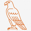 Free Perched Eagle Stencil - DXF