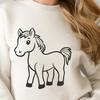 Elegant Vector Horse Design for Various Applications Vector graphic representation of a horse in a simple design format suitable for various applications.