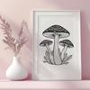 Artistic Mushroom Vector Art - Free SVG