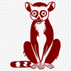 Beautiful Lemur Artwork - Free PNG