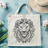 Beautiful Lion In DXF