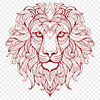 Beautiful Lion Digital Drawing