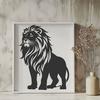 Artistic Standing Big Cat - SVG