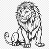 Lion In SVG Format - Free Commercial Use License