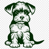 Beautiful Dog Vector Drawing In DXF For Free Download