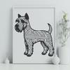 Stunning Miniature Schnauzer - Glowforge SVG