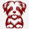 Sitting Morkie DXF