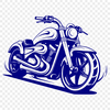 Artistic Motorbike Template - Free SVG