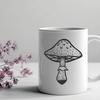 Beautiful Mushroom - Laser Engraver PNG