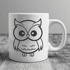 Stunning Owl In DXF Format