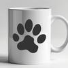 Free Unique Paw Print Digital Drawing DXF - Commercial Use