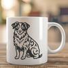 Stunning Australian Shepherd - Glowforge SVG