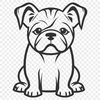 Artistic Bulldog In SVG - Free Download