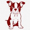 Beautiful Sitting Dog - PNG Digital File