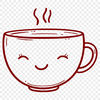 Unique Coffee Cup Vector Art PNG - Free Download