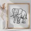 Standing Elephant PDF - Template For Commercial Use