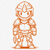 Free Unique Knight Vector Craft File DXF - Commercial Use