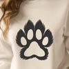 Animal Paw Digital Art In DXF File Format For Free Download