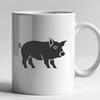 Beautiful Standing Pig Illustration - DXF