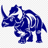 Stunning Triceratops Vector Drawing