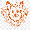 Free Ornate Welsh Corgi Digital Art