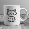 Beautiful Kitten - DXF Format