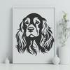 Creative Cocker Spaniel Illustration