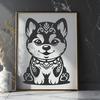 Beautiful Shiba Inu In DXF For Free Download