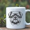 Artistic Shih Tzu Clipart - Free SVG