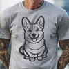 Beautiful Welsh Corgi - Laser Cutter PNG