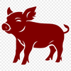 Unique Piglet In DXF Format - Free Download