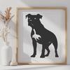 Stunning Pitbull Drawing - Free SVG Download