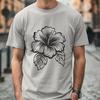 Free Unique Hibiscus Drawing