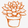 Creative Plant In DXF Free Commercial Use Download