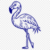 Flamingo Digital Drawing In SVG, PNG, PDF And DXF File Formats