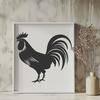 Unique Cockerel In SVG & DXF