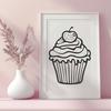 Stunning Cupcake - SVG For Commercial Use