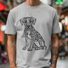 Ornate Great Dane In SVG & DXF