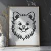 Cute Pomeranian In SVG - For Free Download, Commercial Use