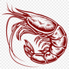 Unique Prawn Template In SVG For Free Download