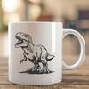 Artistic T Rex - For Glowforge Project